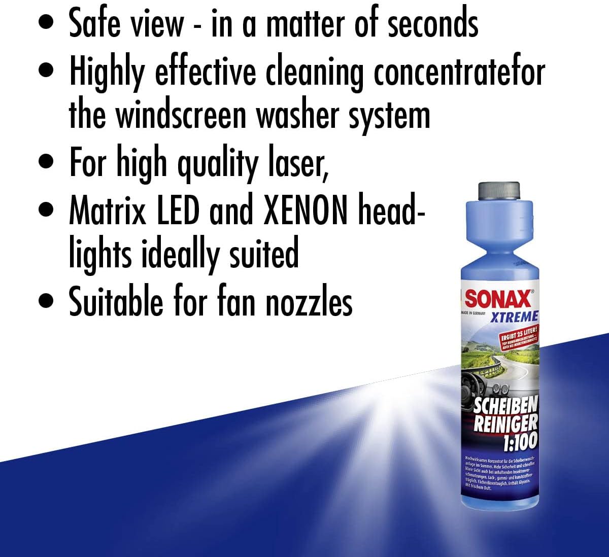 Thumbnail 2 de SONAX XTREME CLEAR VIEW 1:100 (250 ml) – A practical summer windscreen washer concentrate