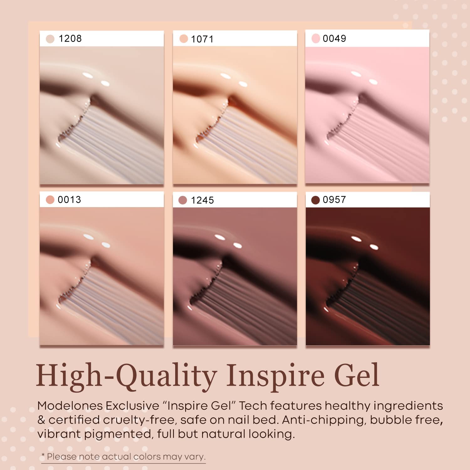 Detalle 2 de modelones Gel Nail Polish Kit 6 Colors ๐
