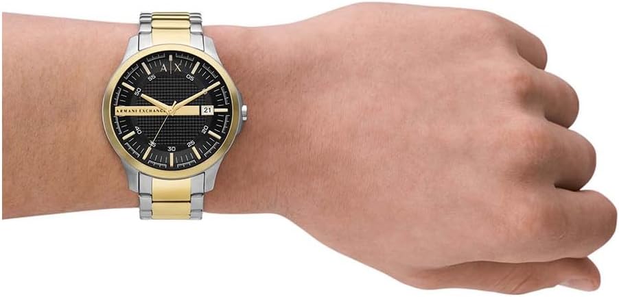 Thumbnail 4 de Armani Exchange Montre pour Hommes – Mouvement Date à Trois Aiguilles, Ø46 mm, Bracelet acier inoxydable bicolore