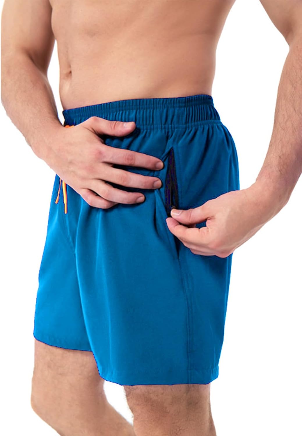 Thumbnail 1 de SEDEX 2-in-1 Mens Swimming Shorts with Zipper Pockets and Quick Dry Liner