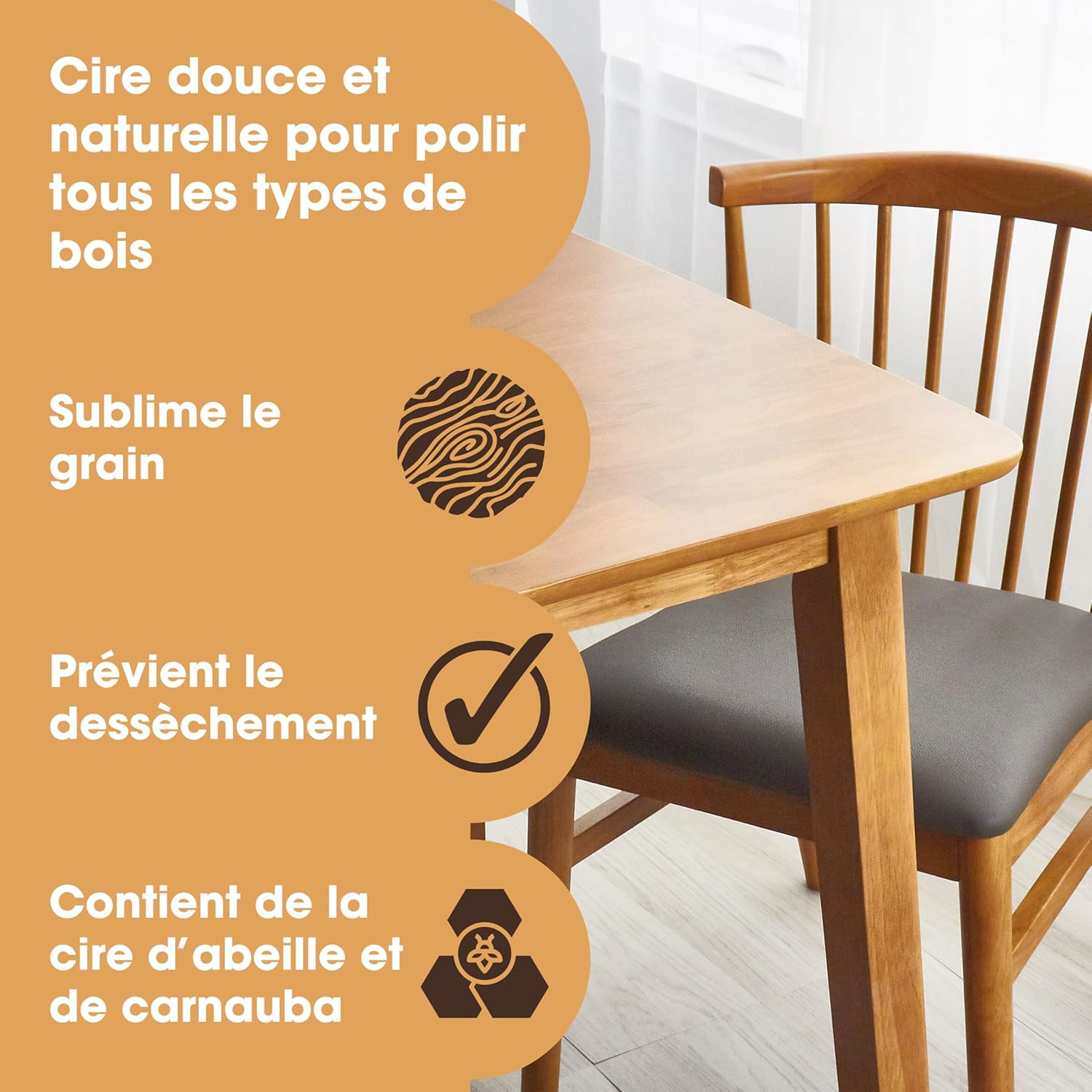Detalle 2 de Cire Bois & Polish Furniture Clinic huile orange 250 ml