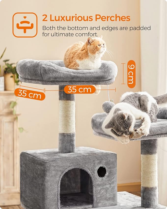 Thumbnail 6 de Feandrea Árbol para Gatos de 143 cm 🐱 Torre Multinivel con Postes