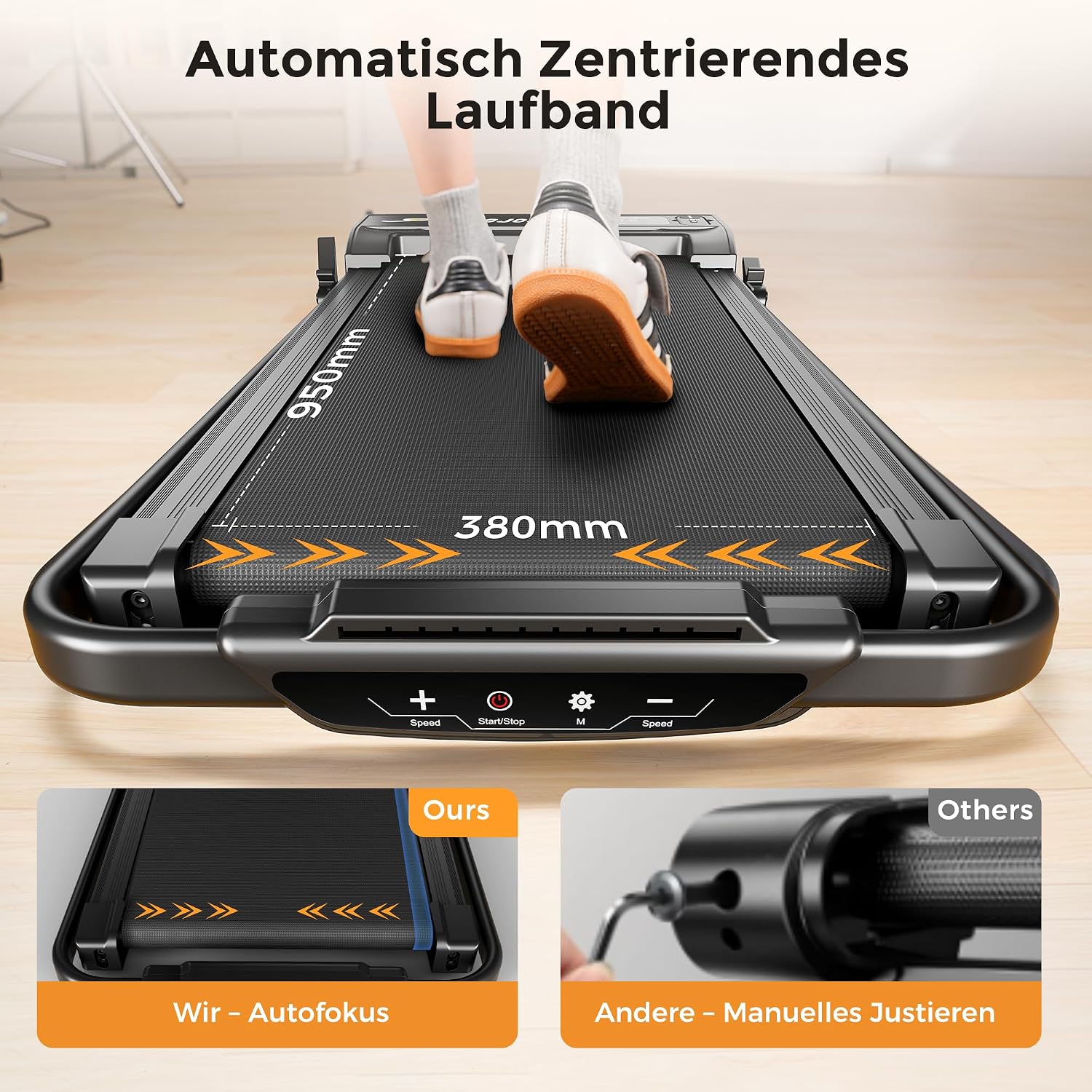 Thumbnail 6 de 6‑in‑1 Laufband 2,5 PS, 12 km/h, 9% Steigung
