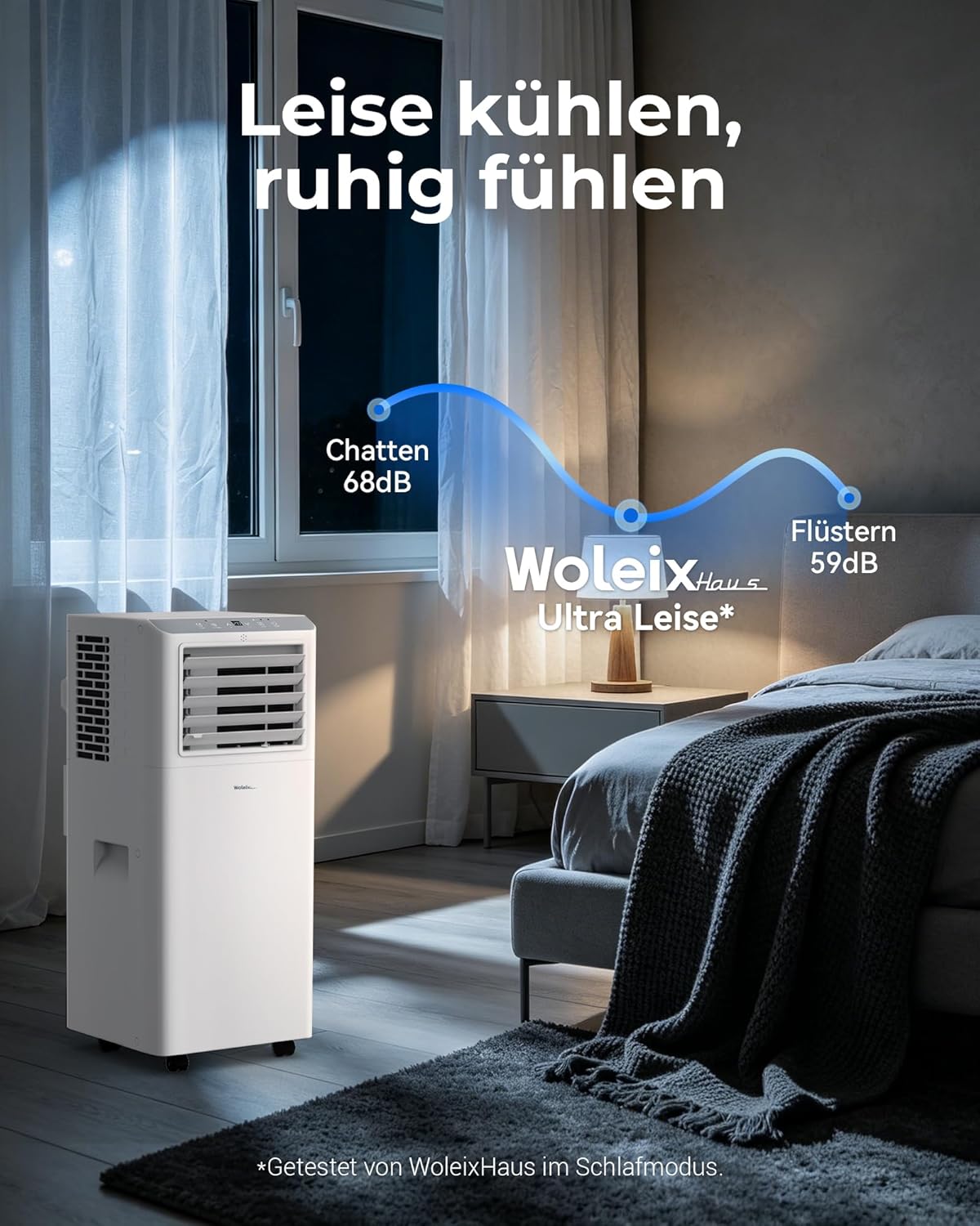 Thumbnail 3 de Mobile Klimaanlage 9000 BTU – Leises, 5-in-1 Gerät mit Abluftschlauch und Timer