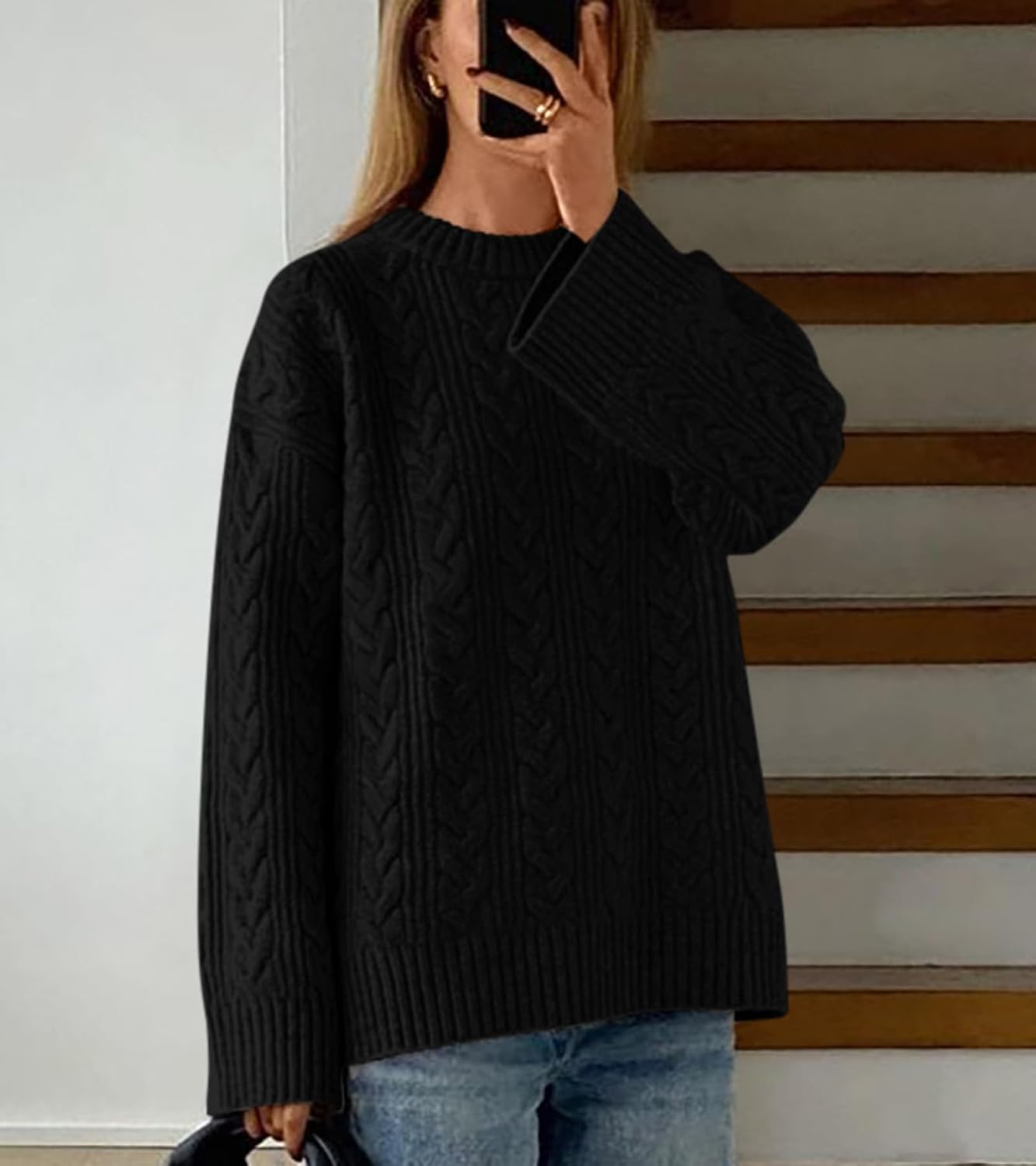 Thumbnail 4 de Okiwam Oversized Sweater Crewneck