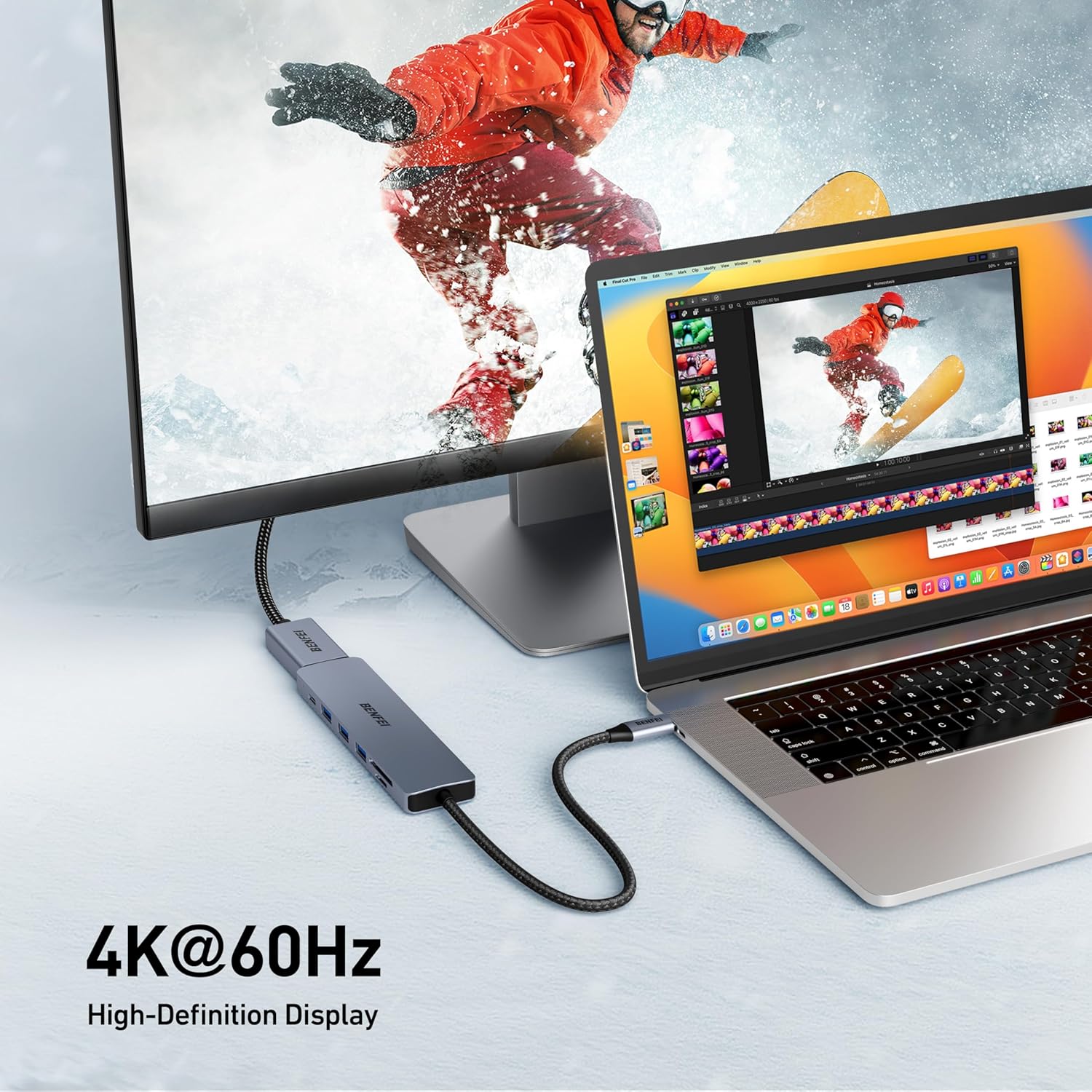 Thumbnail 2 de BENFEI USB C HUB 7in1 100W Power Delivery