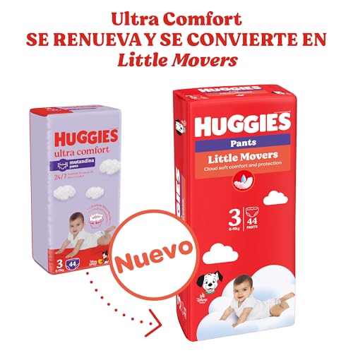 Detalle 2 de Huggies Little Movers Pañales Braguita Disney T6 🚼 (96u)
