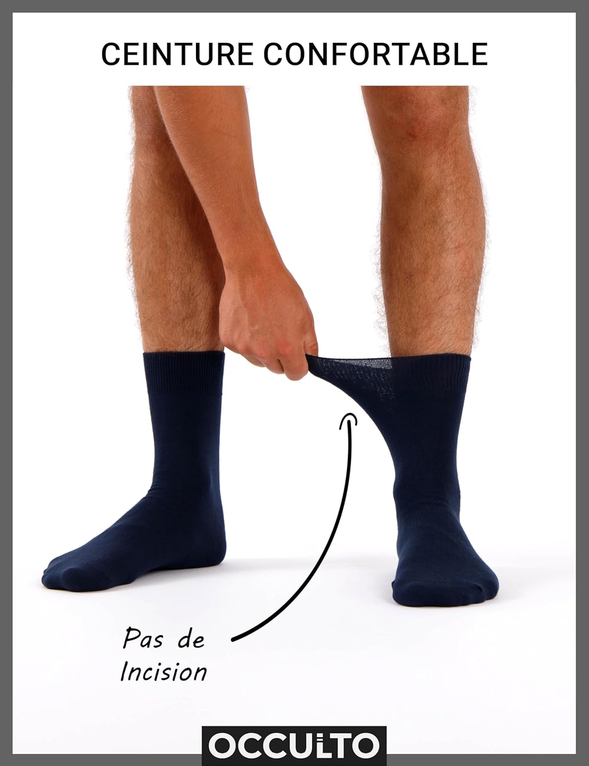 Thumbnail 1 de Occulto chaussettes homme 100% coton Ingo (lot de 10 à 20 paires)