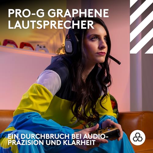 Detalle de Logitech G Astro A50 Lightspeed – Kabelloses Gaming-Headset mit Basisstation