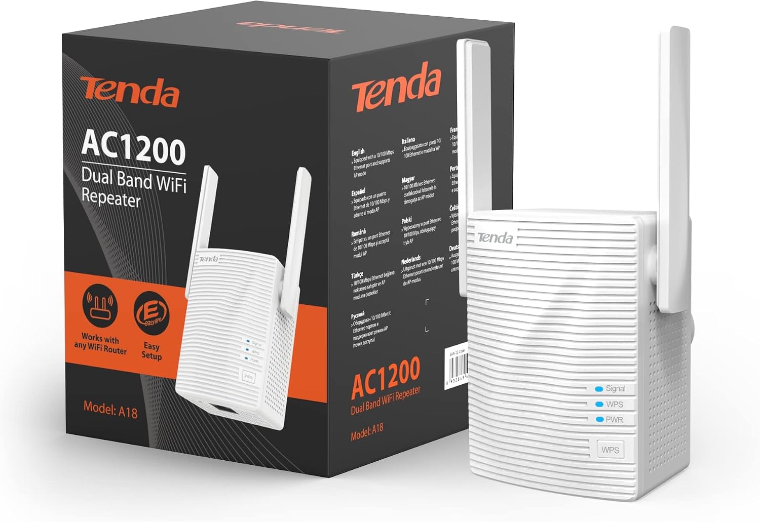 Thumbnail 6 de Tenda Ripetitore WiFi 6 A23: estende la rete con WiFi 6 dual band AX1500