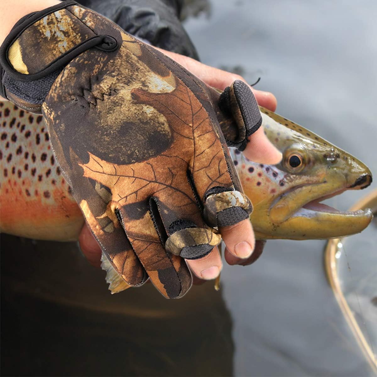 Thumbnail 2 de BB Hapeayou fishing gloves with 3 fingerless design (1 pair)