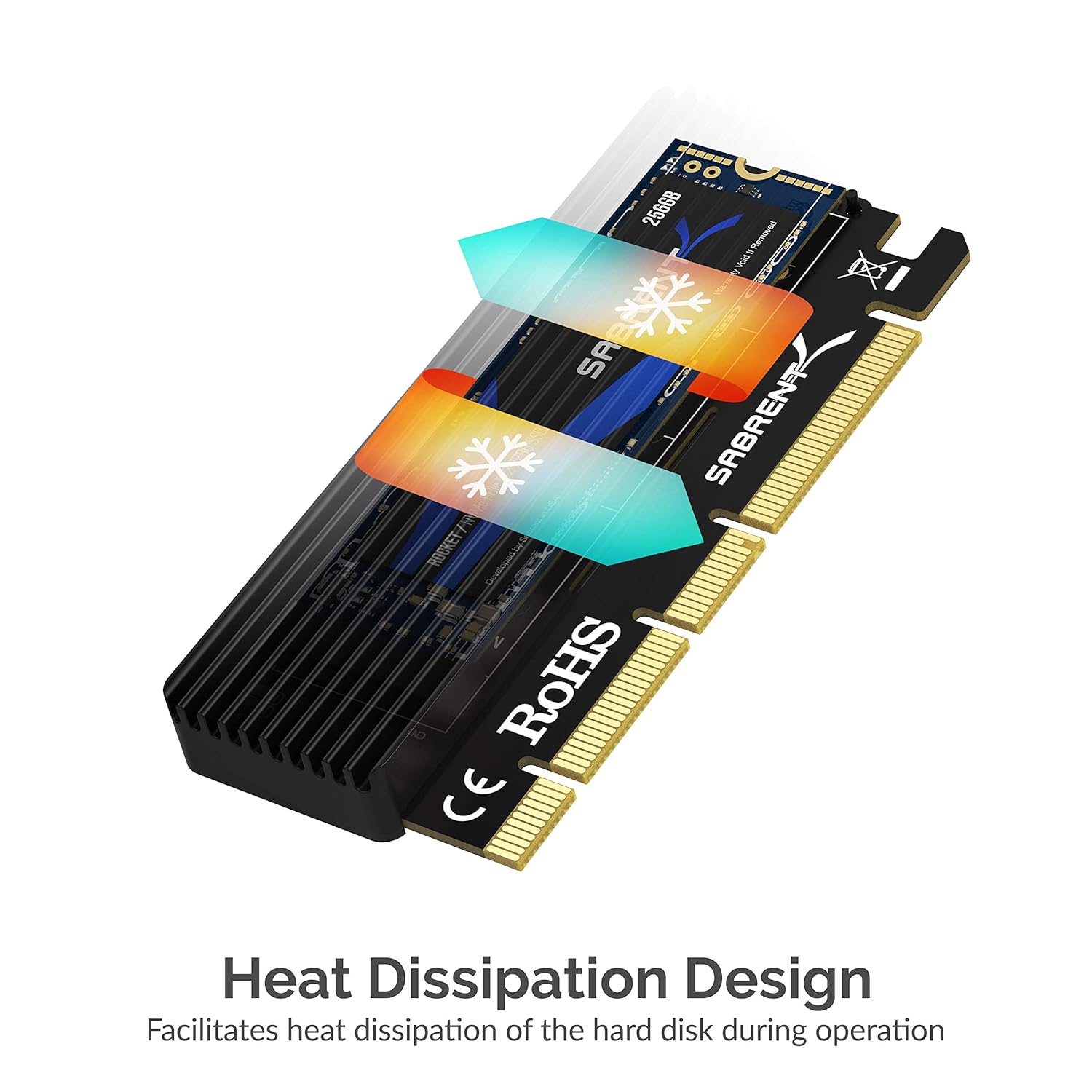 Thumbnail 4 de SABRENT EC-PCIE M.2 NVMe to PCIe x16 Adapter