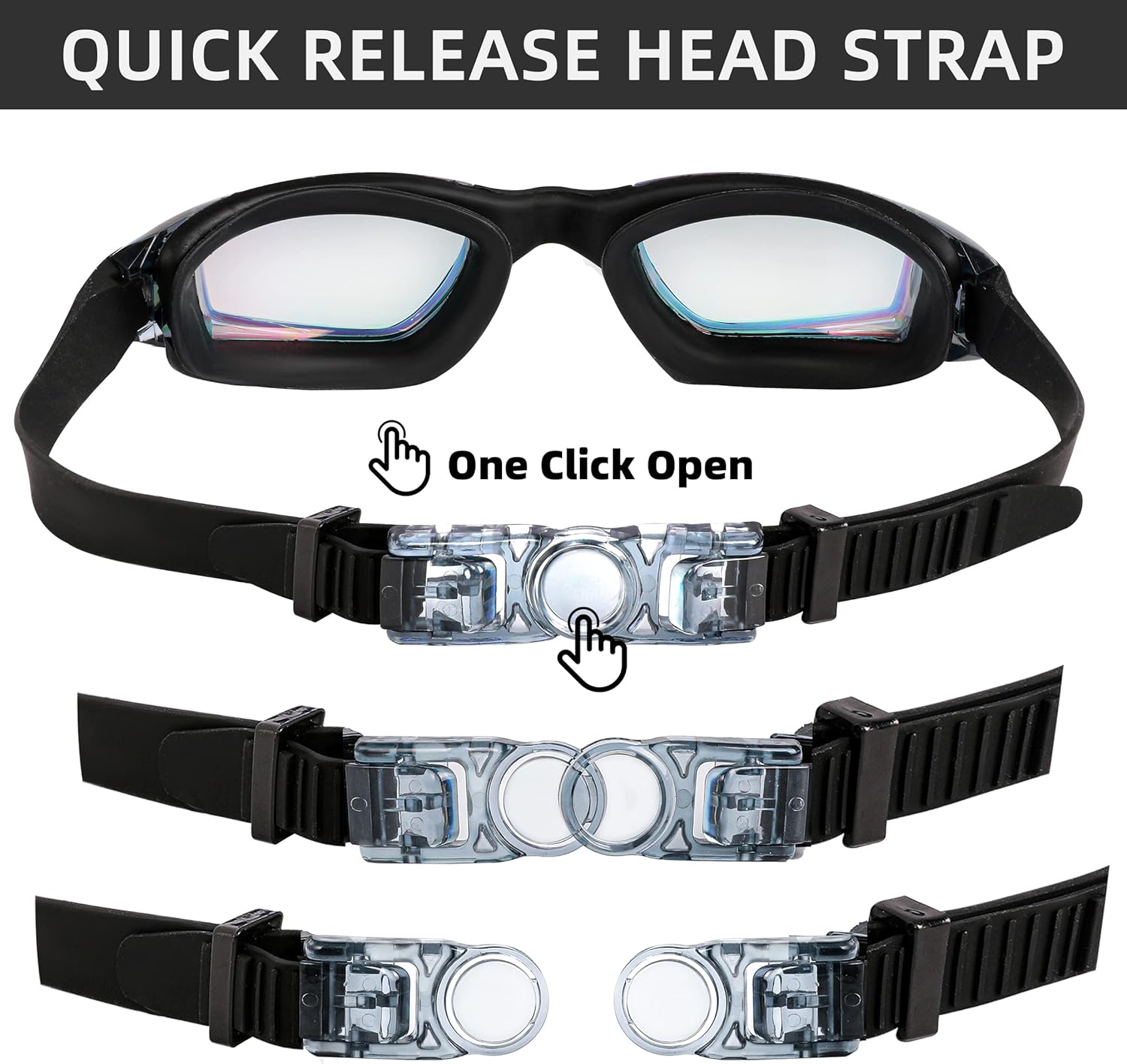 Thumbnail 6 de KCDMBUE Swim Goggles 2 Pack