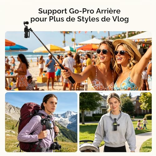 Thumbnail 4 de AMAZEAR Support magnétique pour DJI Osmo Pocket 4P/4/3 – Noir