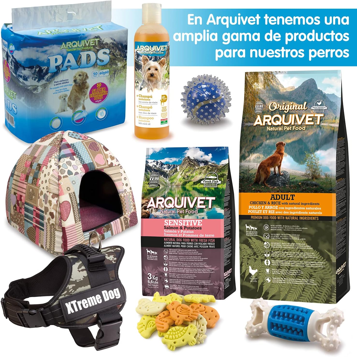Detalle 2 de ARQUIVET Soft Snacks für Hunde 800 g