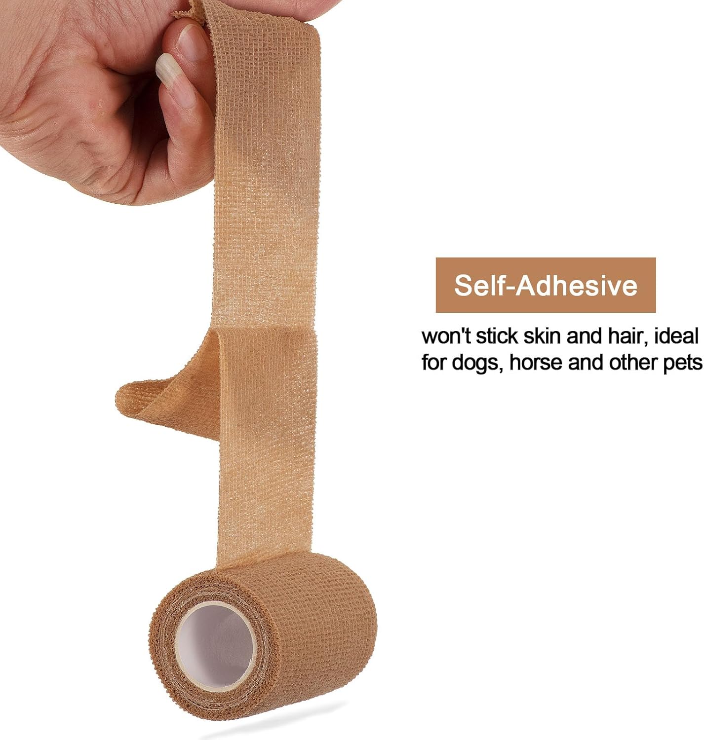 Detalle 2 de Sagafly 12 Rolls Self Adherent Cohesive Bandages 7.5cm x 4.5m – Self Adhesive Vet Wrap