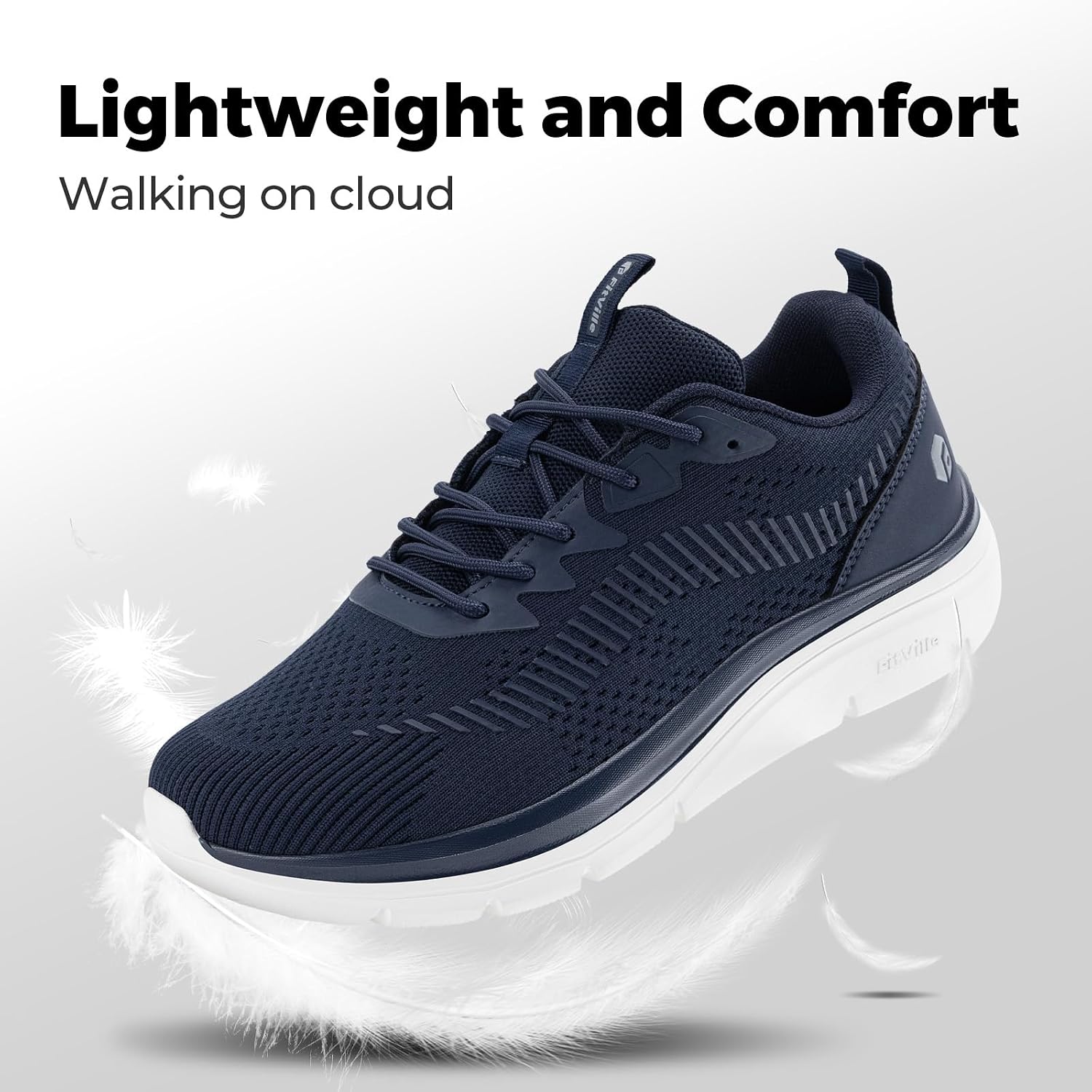 Thumbnail 4 de FitVille Scarpe da camminata uomo extra larghe leggere traspiranti