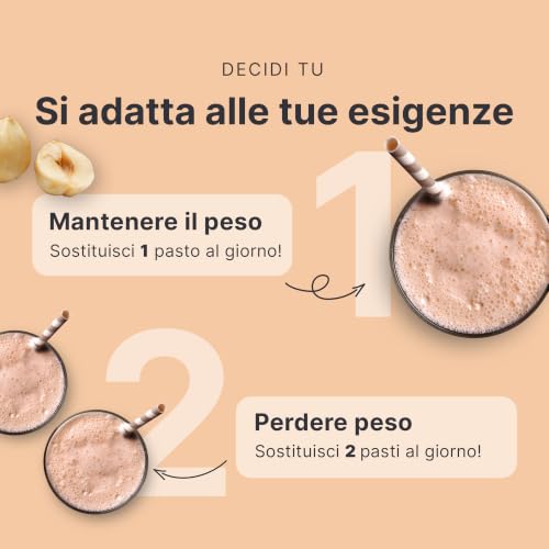 Detalle de SHEKO Balance Shake Haselnuss – Mahlzeitenersatz & Abnehmshake, 378 g