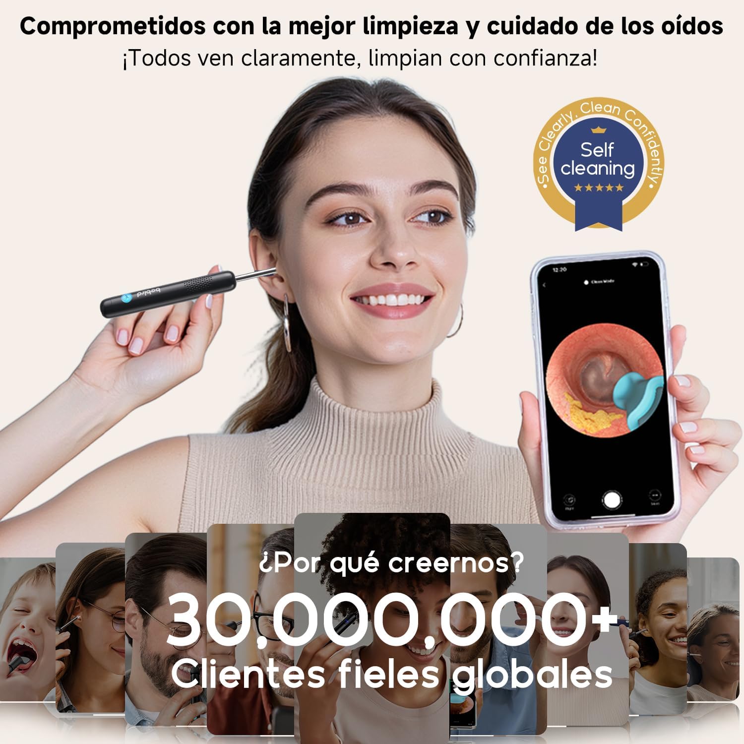 Thumbnail 1 de Bebird R1 Ultra limpiador de oídos con cámara
