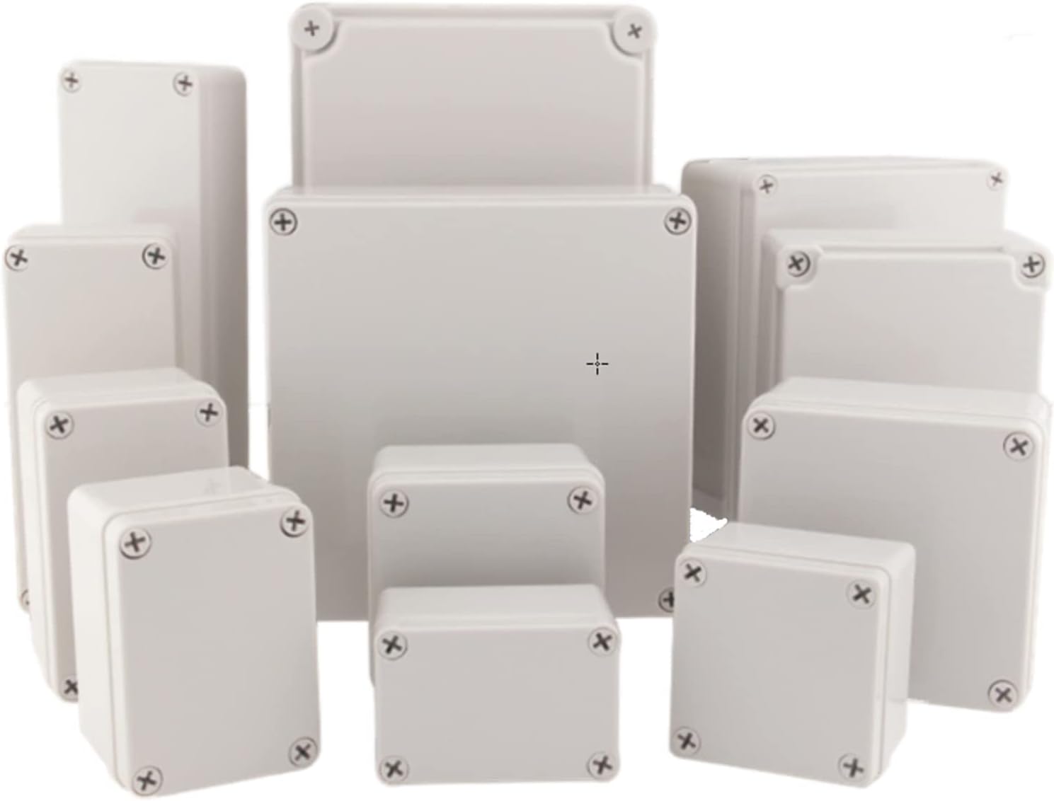 Detalle 2 de Anschlussdose IP65, 12 Größenauswahl • ABS-Verteilerkasten 20 × 12 × 7,5 cm – Aufputz/Unterputz