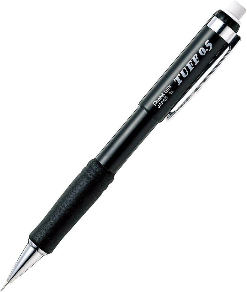 Detalle de ぺんてる タフ XQE5-A シャープペン 0.5mm ブラック 5本セット