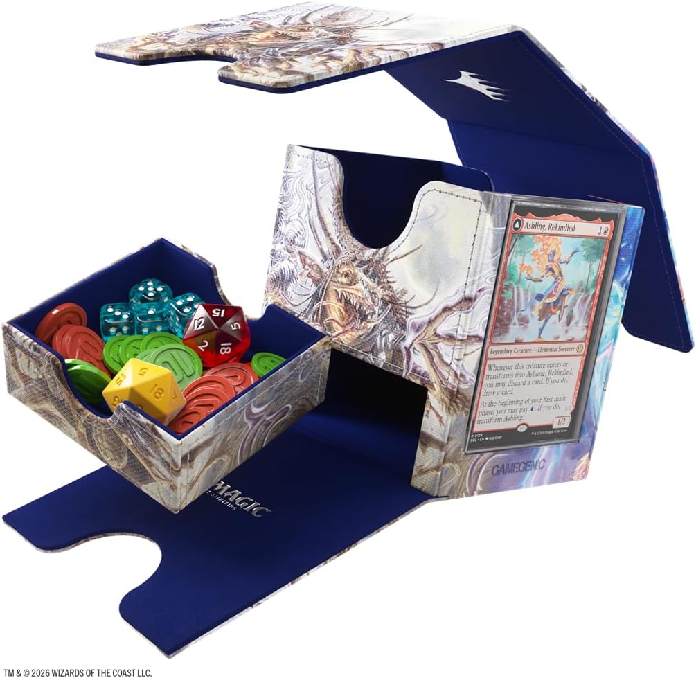 Detalle de Gamegenic MTG Lorwyn Eclipsed Sidekick Pro 100+ XL Ashling : accessoire de jeu pour protéger jusqu’à 100 cartes