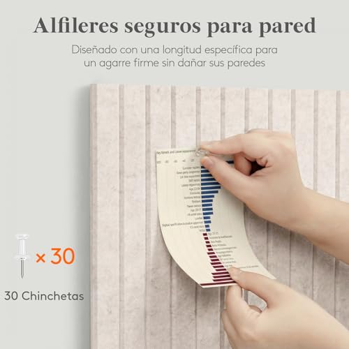 Thumbnail 4 de Lifewit: 6 tablas de fieltro autoadhesivas 30x30 cm para crear una pared de visión modular 90x60 cm