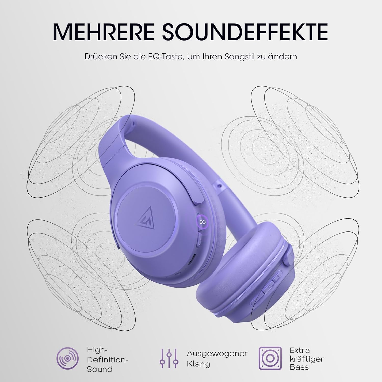Thumbnail 2 de DOQAUS Bluetooth Over-Ear Kopfhörer 70 h