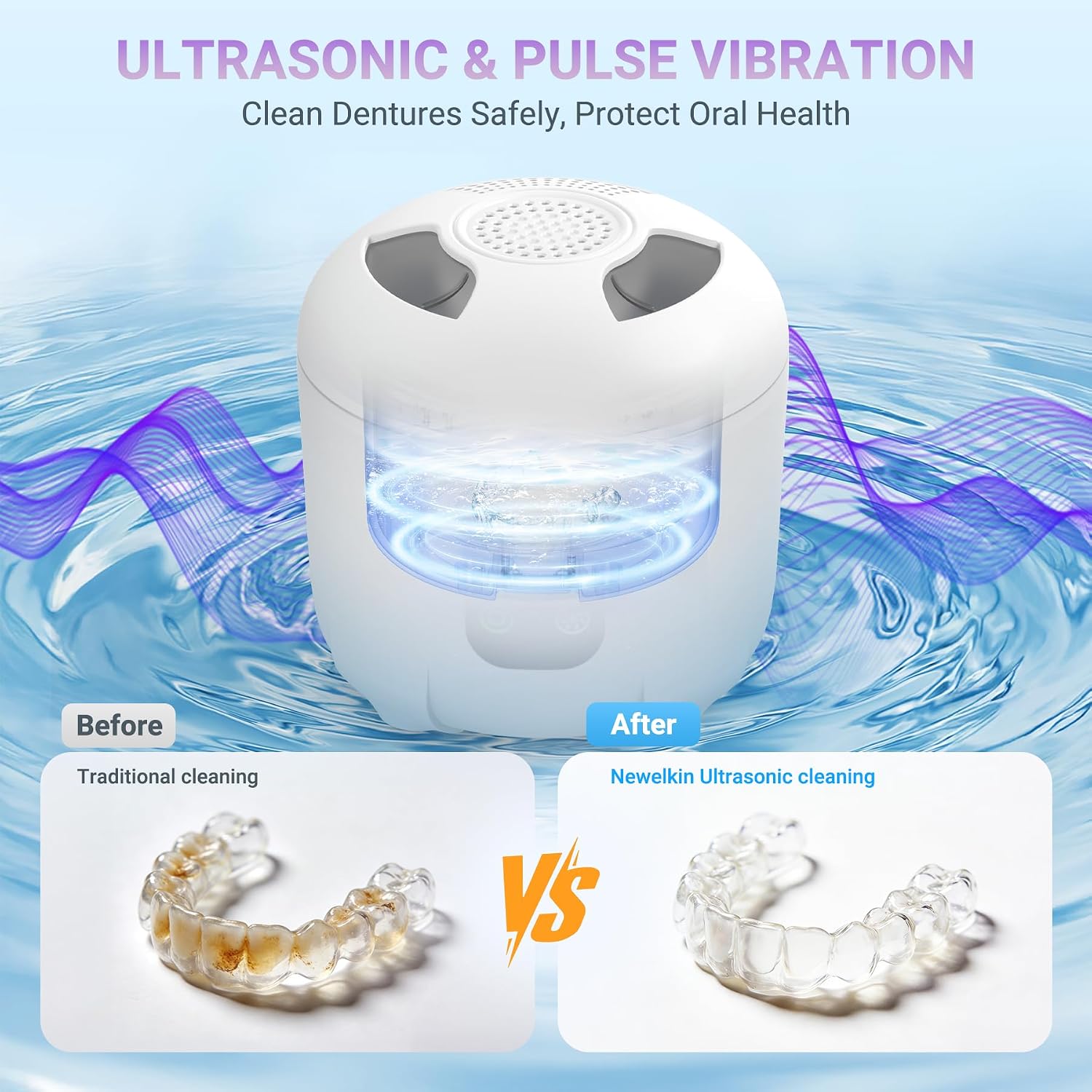 Thumbnail 5 de Ultrasonic Retainer Cleaner 25W Portable Ultrasonic Cleaning System