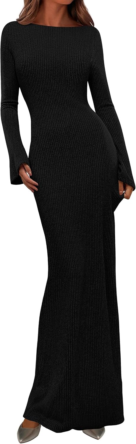 Detalle de PRETTYGARDEN Long Sleeve Maxi Dress XS-XXL