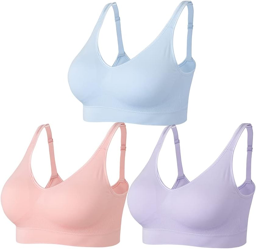 Thumbnail 6 de Amazingjoys non-wired seamless bras for women with removable pads (3-pack)