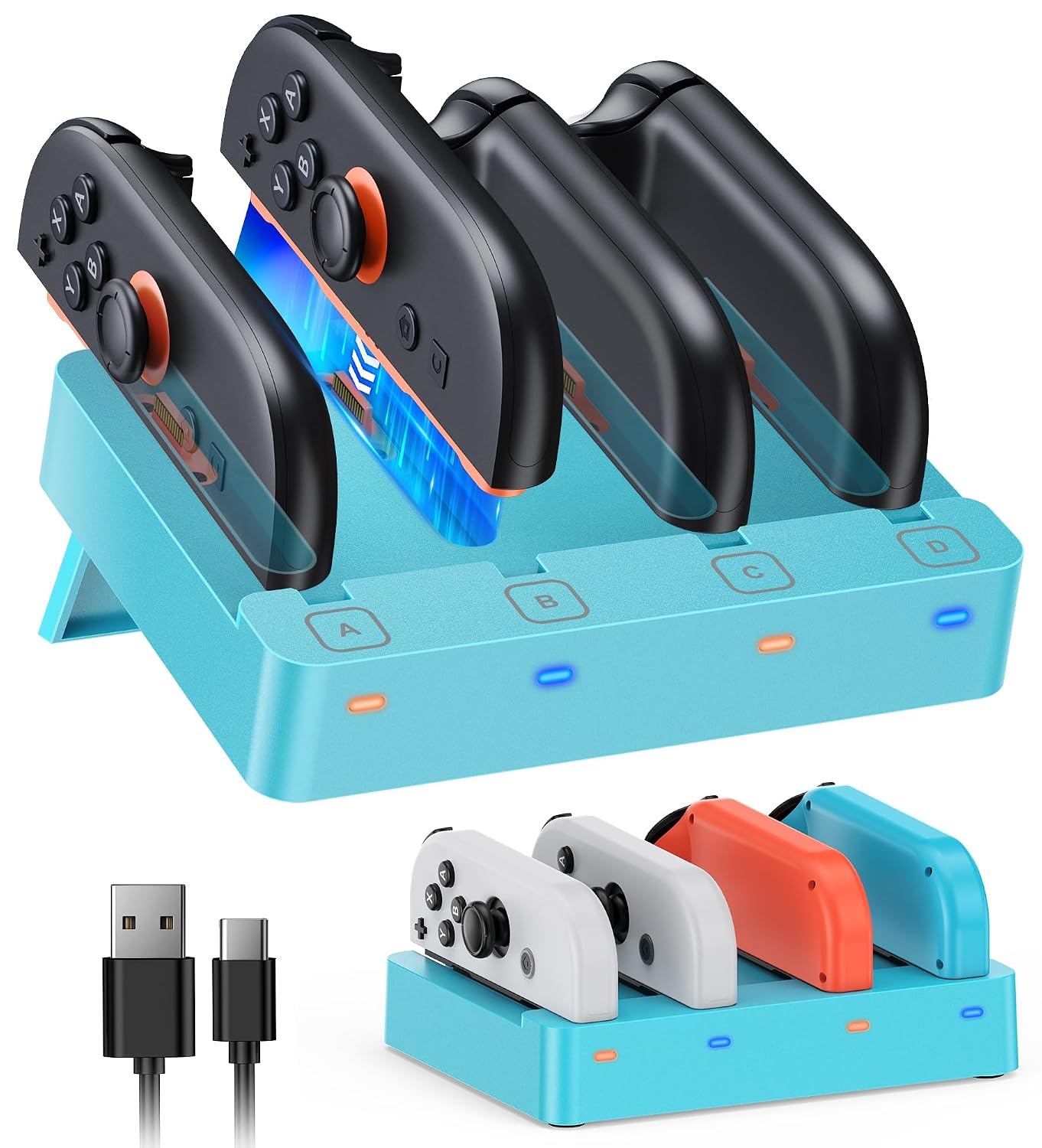 Detalle de FYOUNG Switch Controller Charger Dock 8-in-1