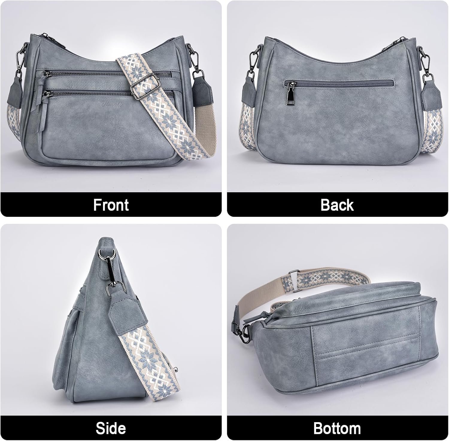 Thumbnail 4 de VIMUTI Cross Body Bag Women: Lightweight, Vegan PU Leather, Adjustable Wide Strap