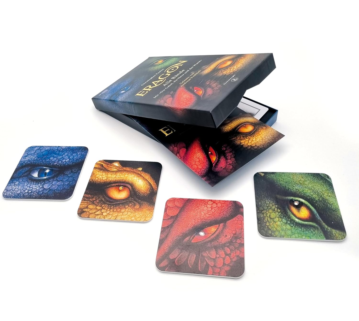 Thumbnail 4 de ERAGON-hoorboekbox met vier delen en Die Gabel, die Hexe und der Wurm
