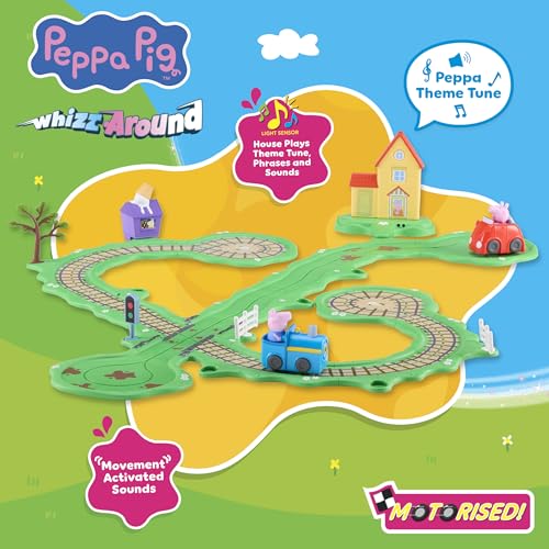 Thumbnail 4 de Peppa Pig Whizz Around Peppa’s Runabout Town Set – Motorised Vehicles & Track