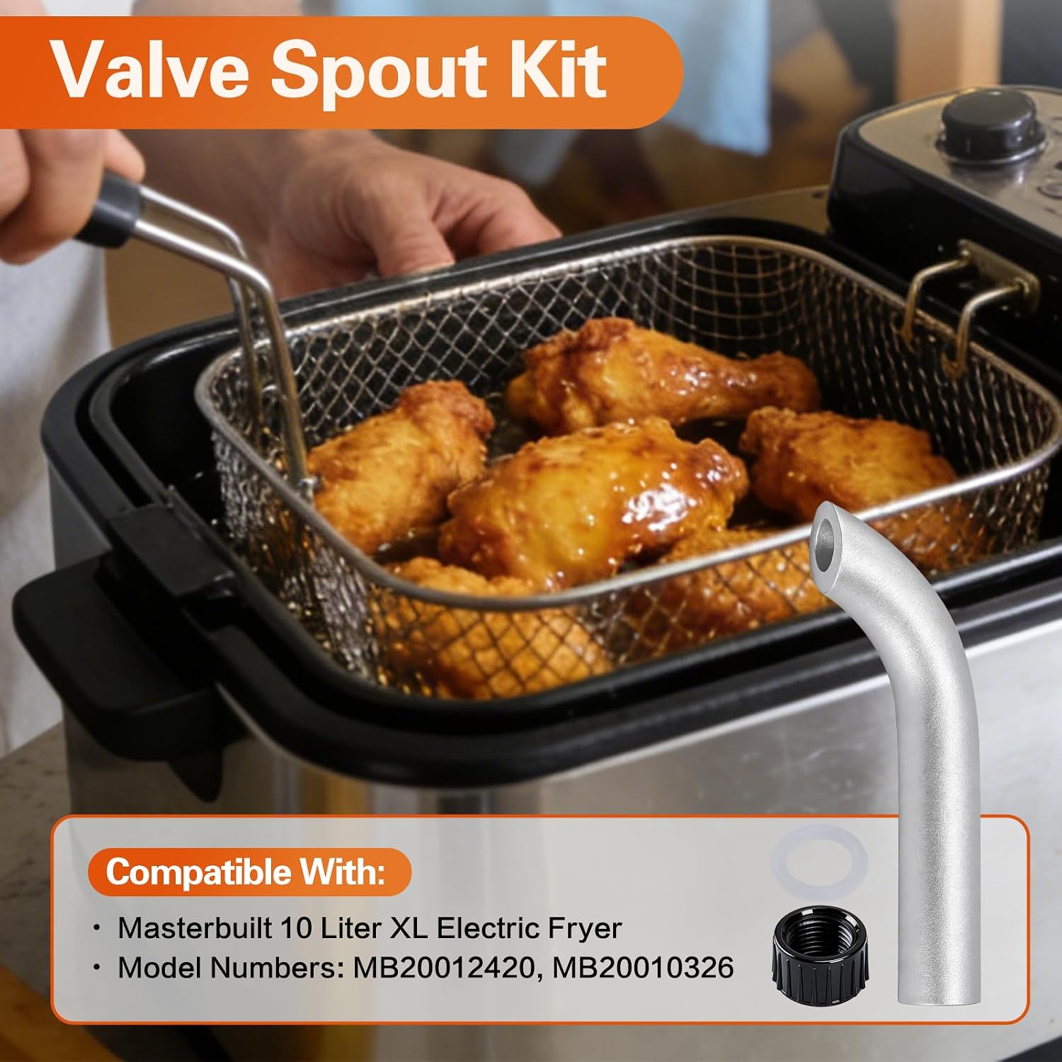Thumbnail 1 de Valve Spout Kit for Masterbuilt Fryers, Heat-Resistant