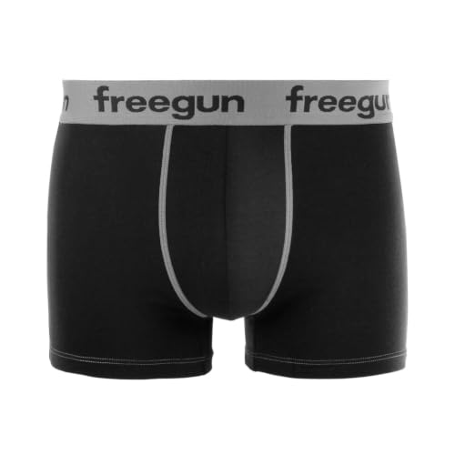 Thumbnail 4 de FREEGUN Caleçon Boxer Homme Coton Lot de 6 – Noir, Taille L