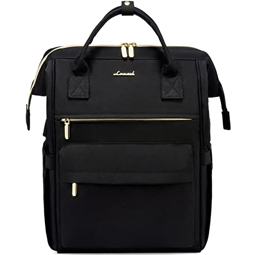 Detalle de LOVEVOOK Sac à dos femme 15,6 pouces avec compartiments rembourrés et port USB