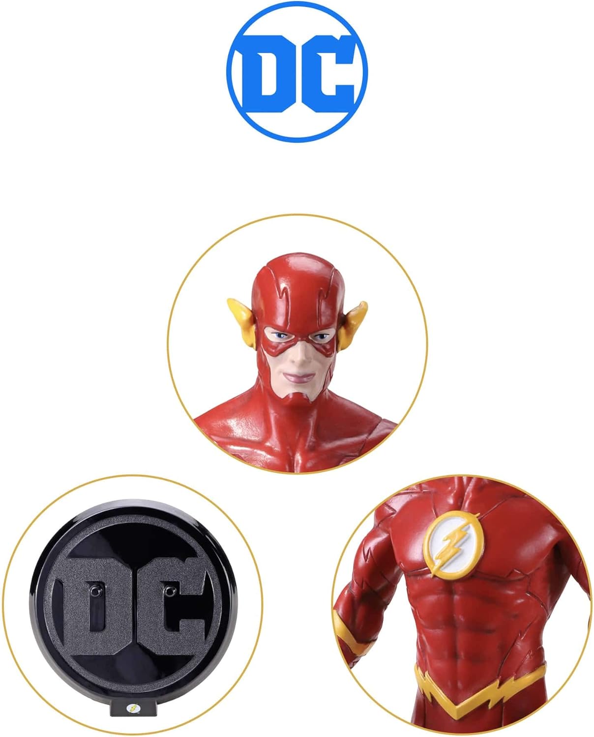 Thumbnail 4 de The Noble Collection BendyFigs DC The Flash bendable figure (7.5in / 19cm) with stand