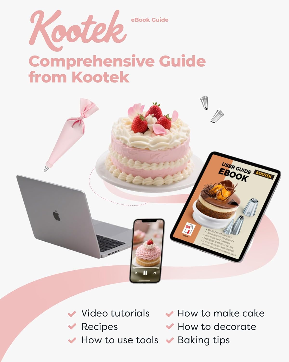 Thumbnail 6 de Kootek 158PCs Cake Decorating Kit