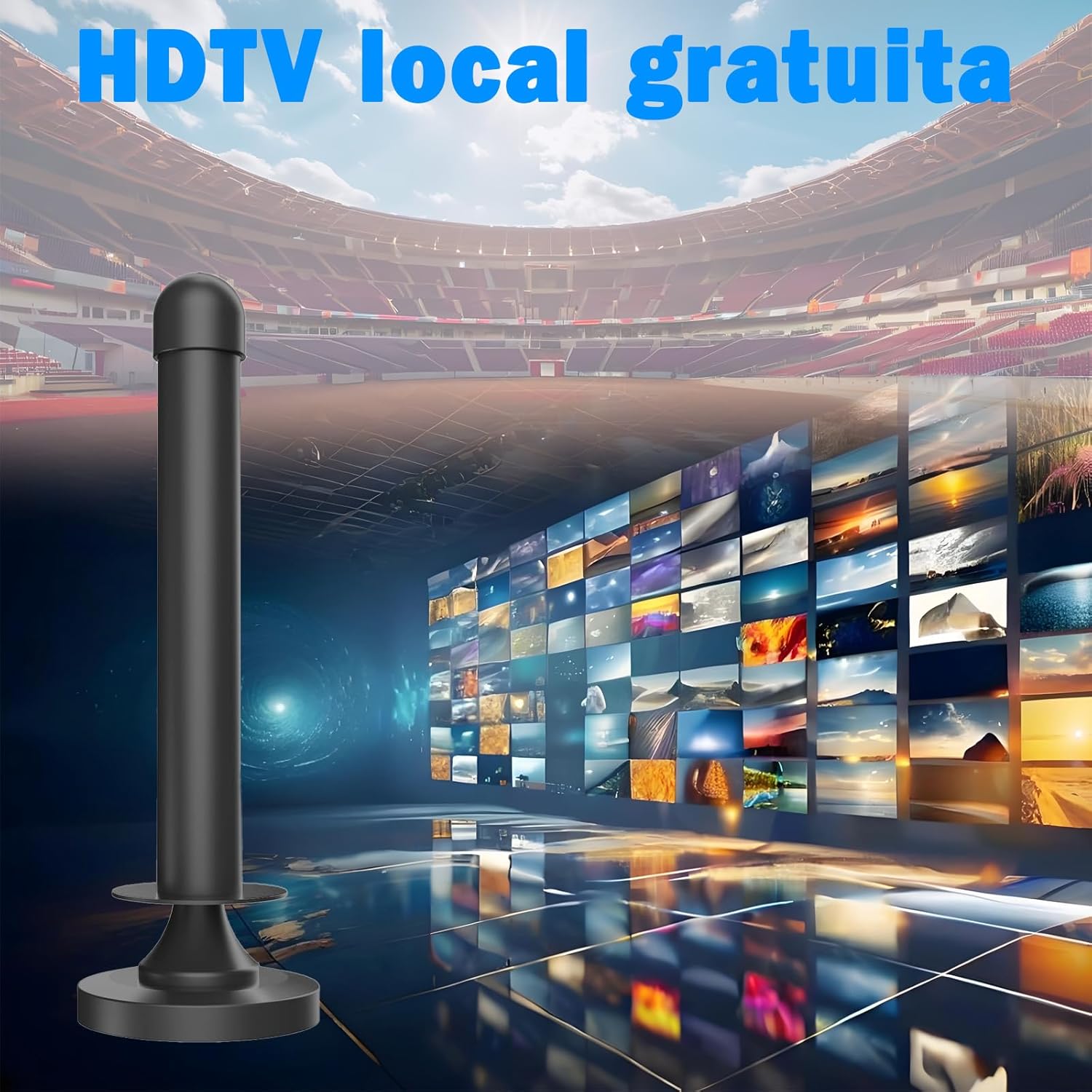Thumbnail 1 de Antena TDT Interior con Amplificador 3 m