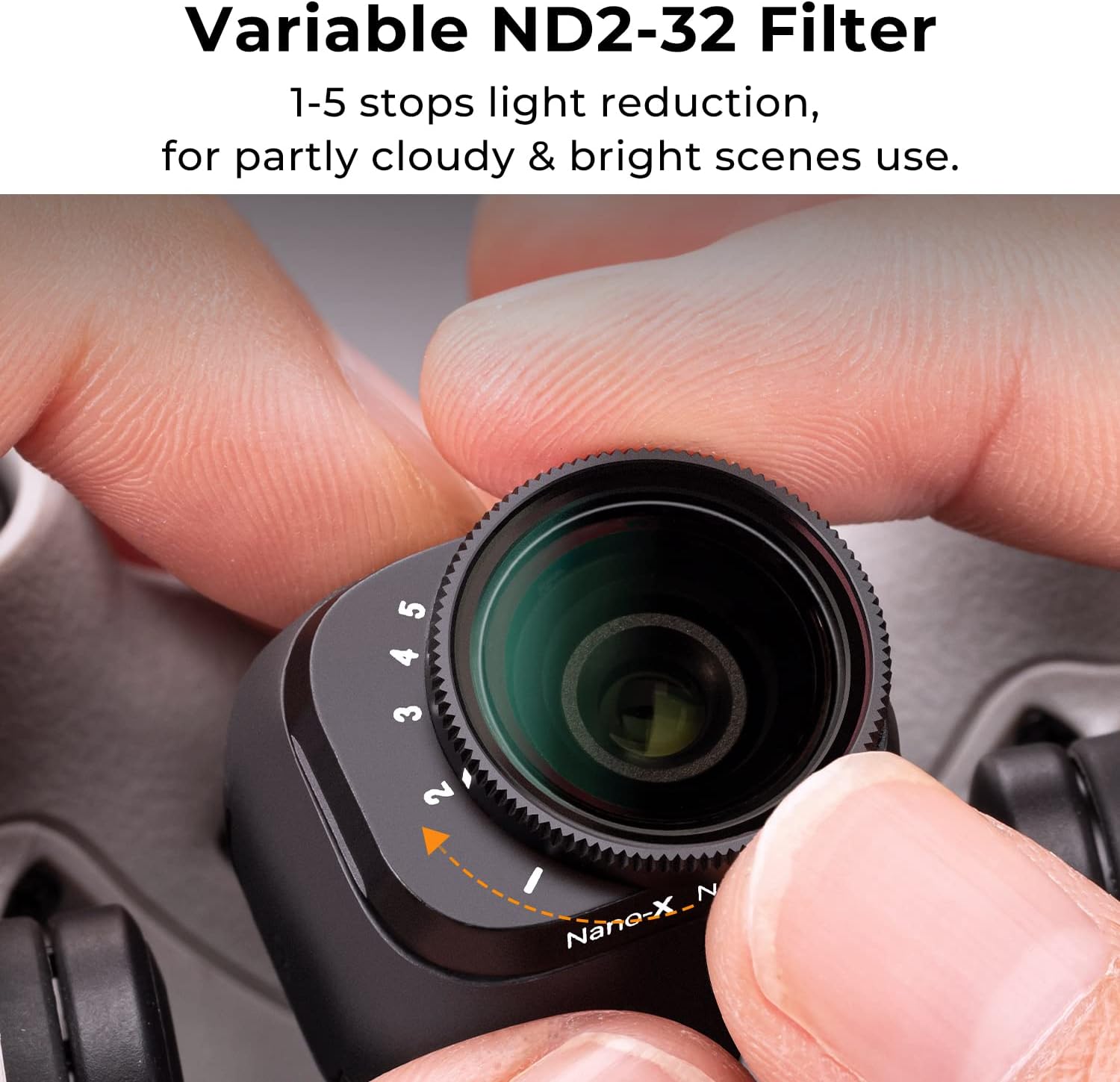 Thumbnail 2 de K&F Concept Variable ND2-ND32 Filter for DJI Mini 3 Pro / Mini 3