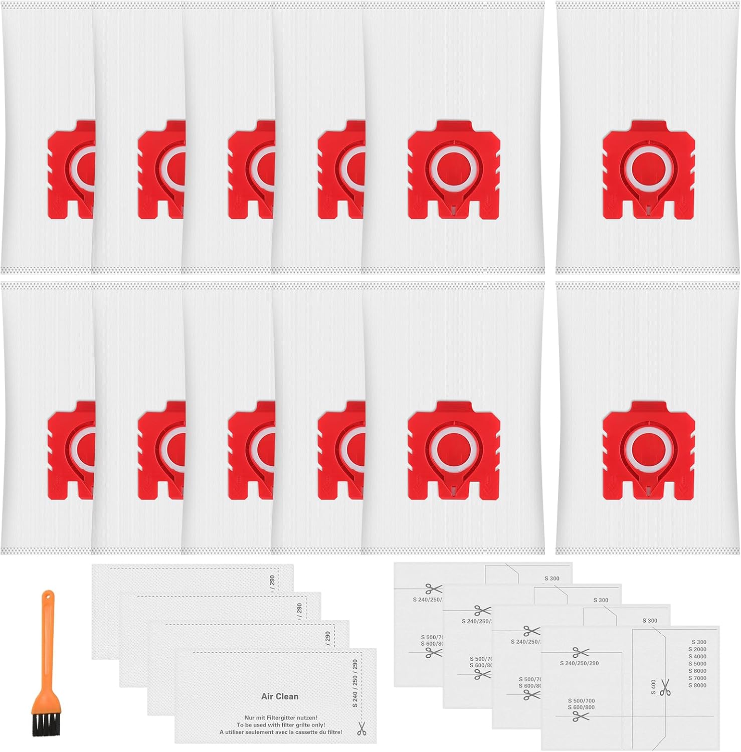 12 Pack FJM Vacuum Bags with Filters 10123220