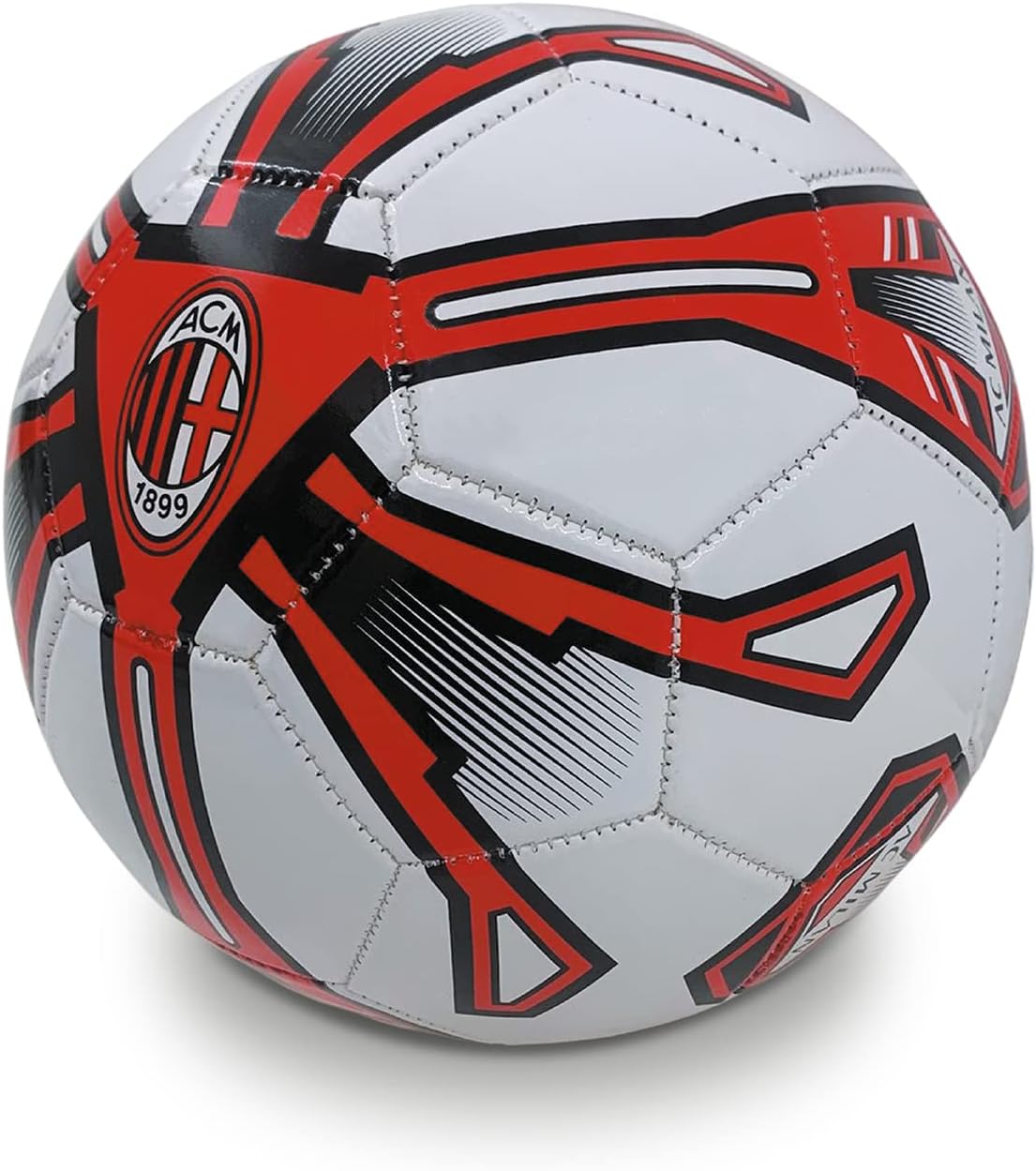 Thumbnail 1 de Mondo Toys pallone da calcio Cucito A.C. Milan misura 5 (13449) rosso/nero