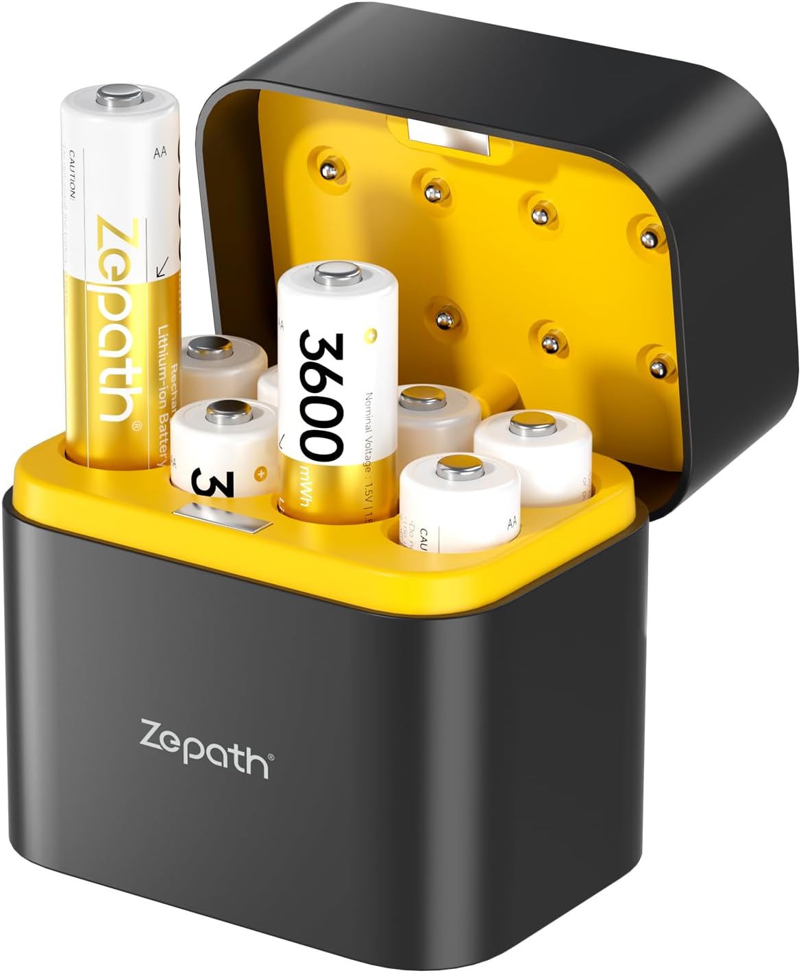 Detalle de Zepath 8xAA 1.5V rechargeable batteries 3600mWh