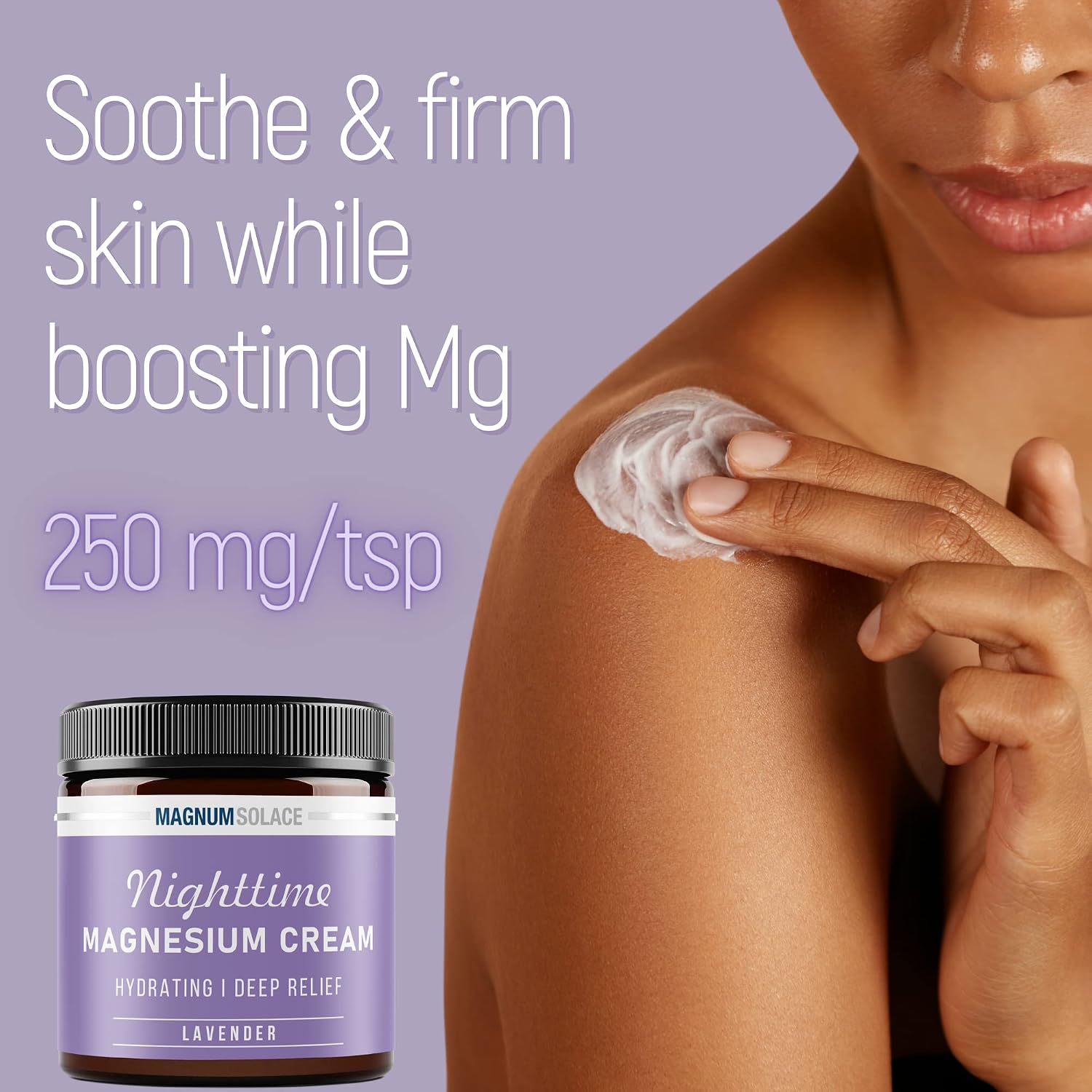 Thumbnail 1 de Magnum Solace Magnesium Lotion – Nighttime Lavender Cream