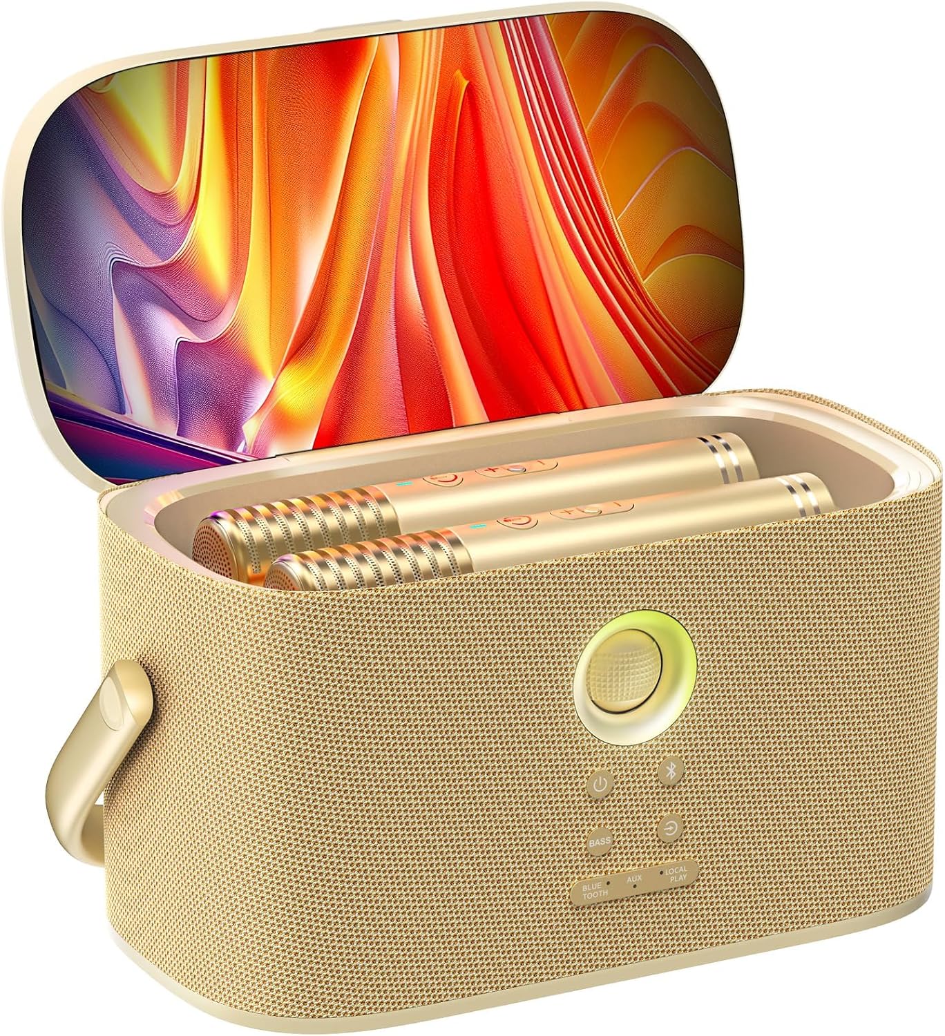Detalle de Ikarao Shell S2 Karaoke Machine with 8-Inch Lyrics Display and 140W Speakers