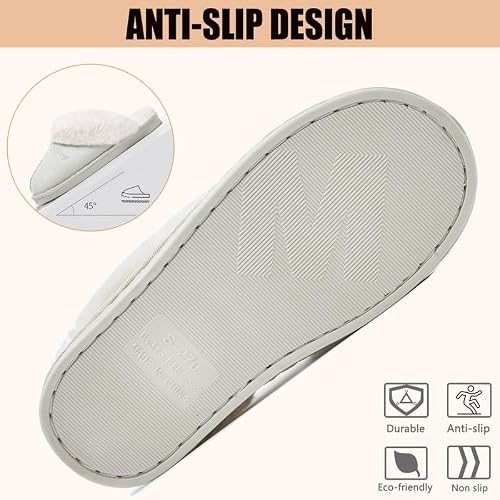 Detalle 2 de Misolin chaussons femme et homme, mousse à mémoire de forme, 38,5–40 EU