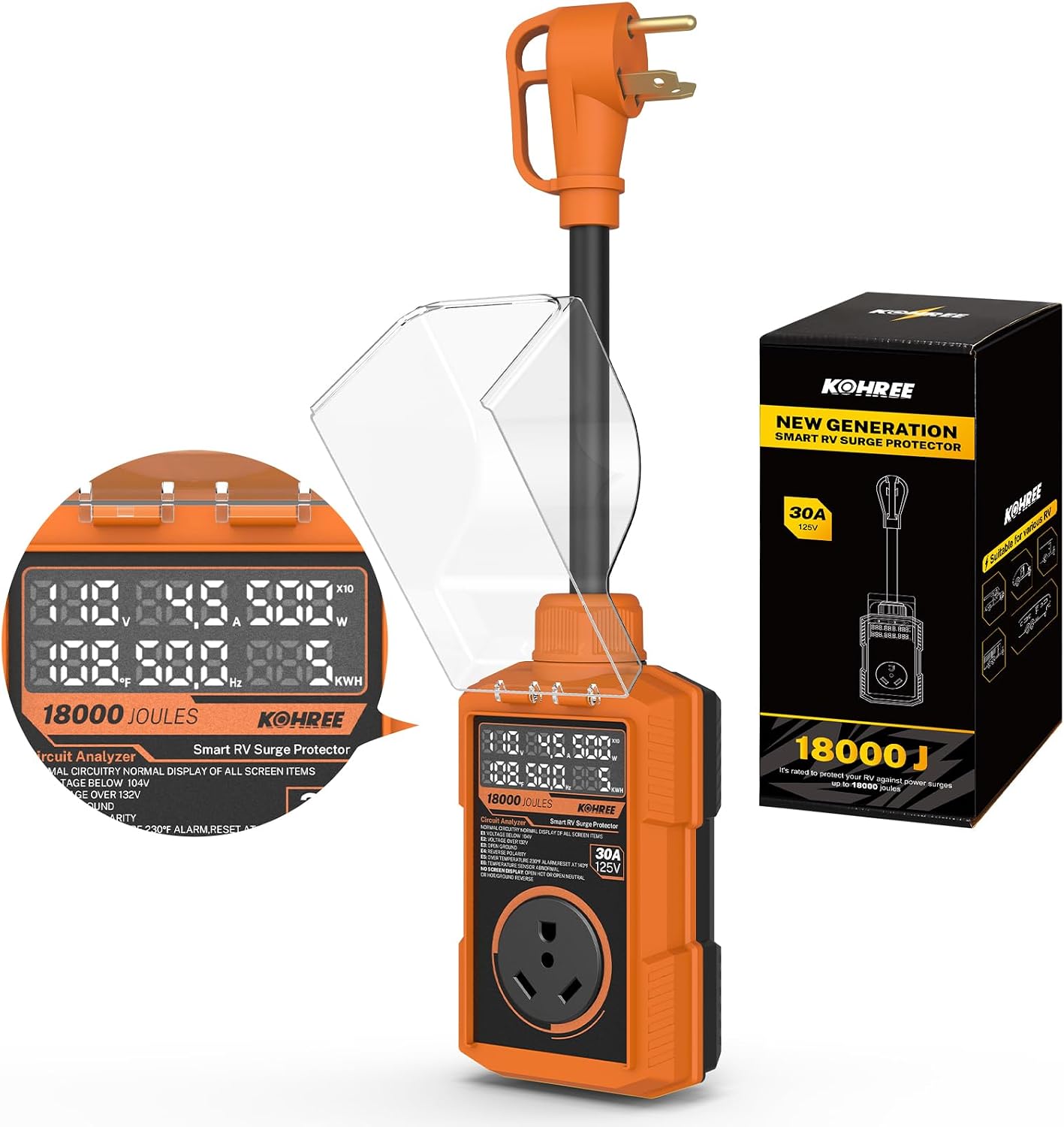 Detalle de Kohree RV Surge Protector 30 Amp