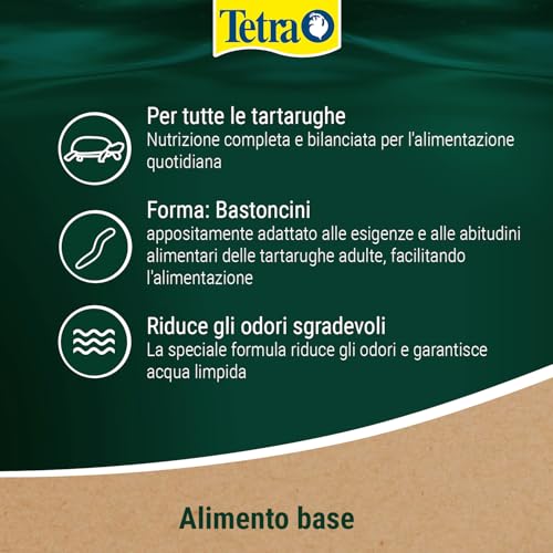 Detalle de Tetra ReptoMin Sticks: Cibo base bilanciato per tartarughe acquatiche adulte, lattina da 1 L